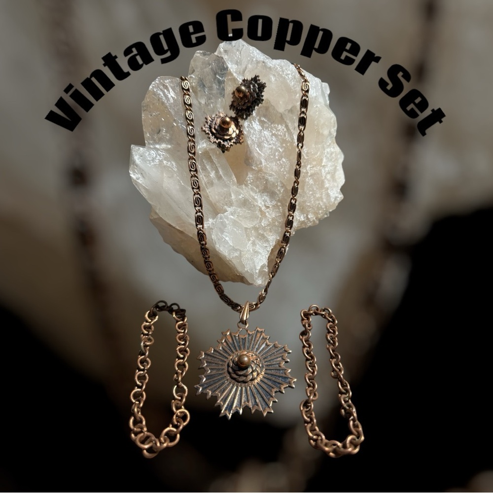 Vintage Copper Jewelry Set